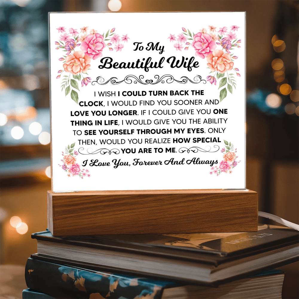 To My Beautiful Wife – Acrylic Square