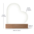 To My Daughter Old Lion – Acrylic Heart Plaque