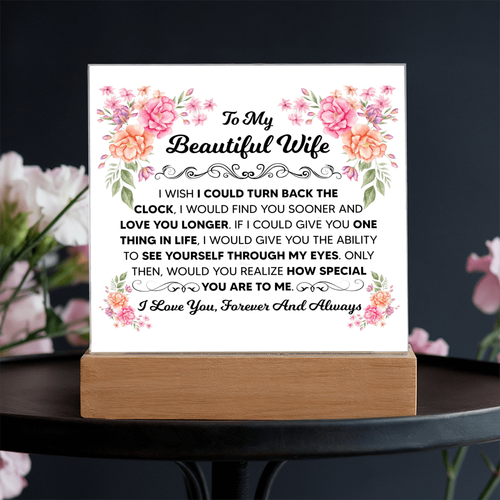 To My Beautiful Wife – Acrylic Square