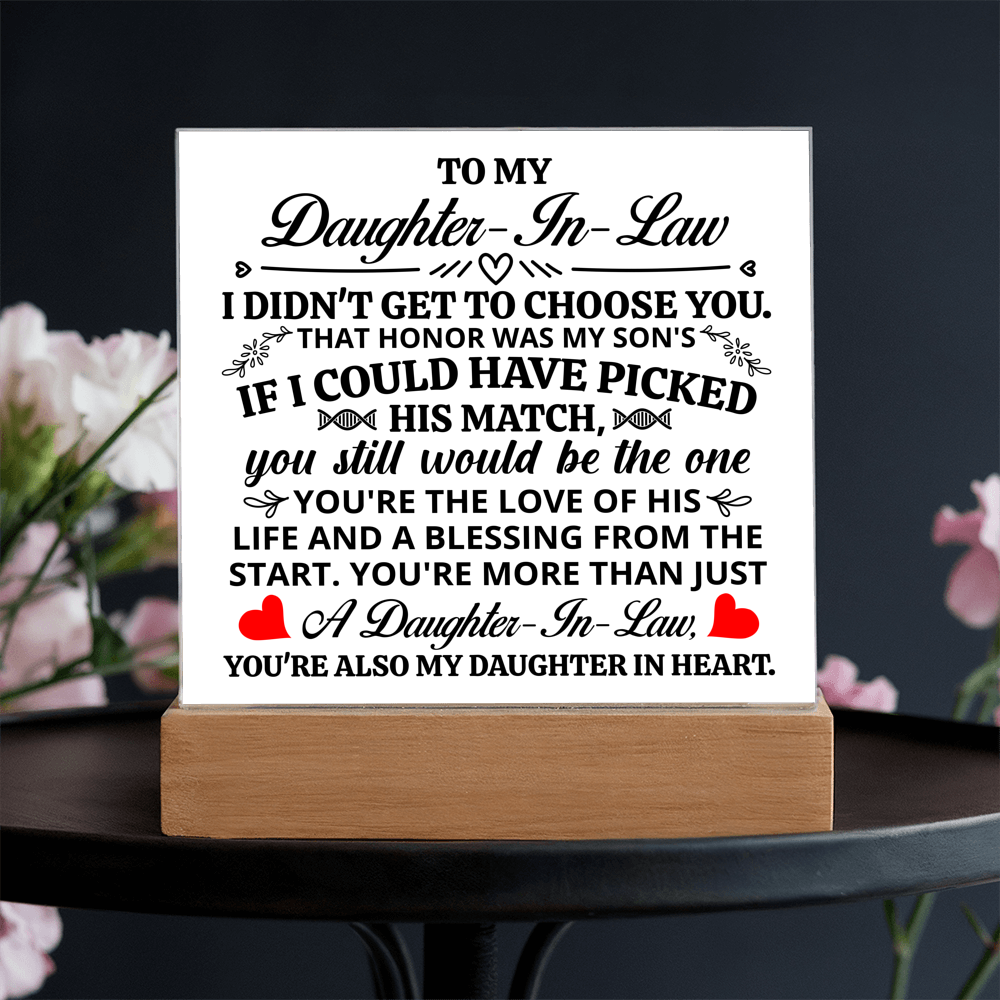 To My Daughter-in-Law Honor – Acrylic Square